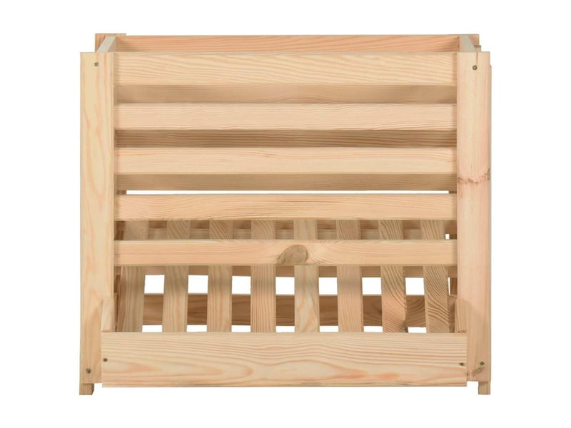  Boîte à pommes de terre 60x40x50 cm bois de pin solide  - Conforama C
