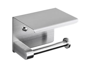 Porte papier toilette, support papier toilette mural, 304 acier inoxydable porte rouleau toilette, installation avec vis ou 3m auto-adhésif, argent