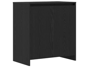 Buffet - bahut - meuble de rangement chêne noir 70x41x75 cm bois d'ingénierie