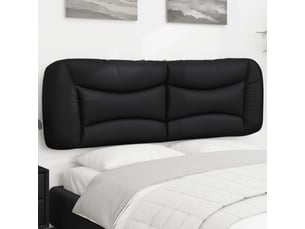 Coussin de tête de lit hvar noir 153 cm similicuir cf55958
