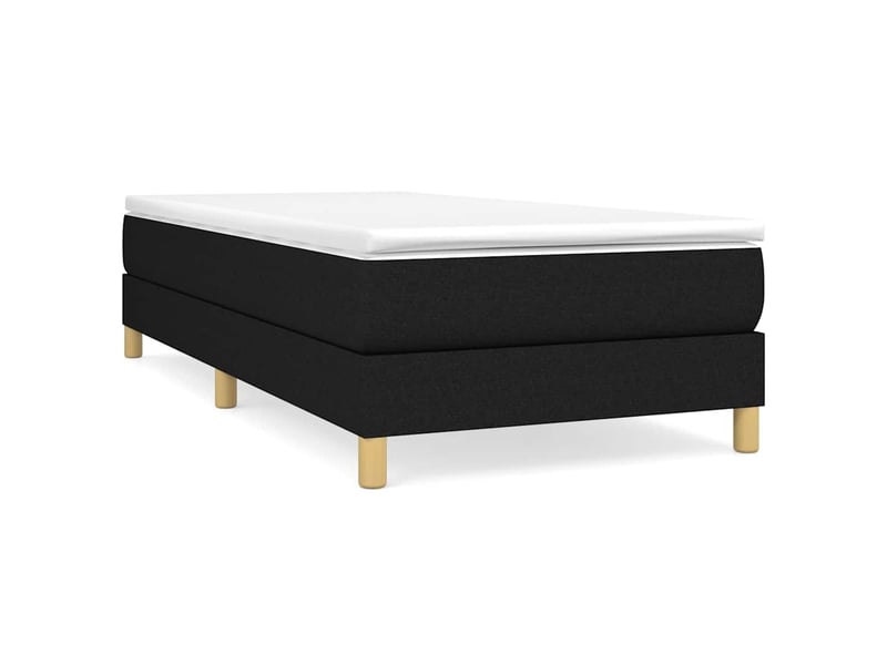  Lit simple- lit adulte -  cadre de lit à lattes noir 100x200 cm tissu  - Conforama A