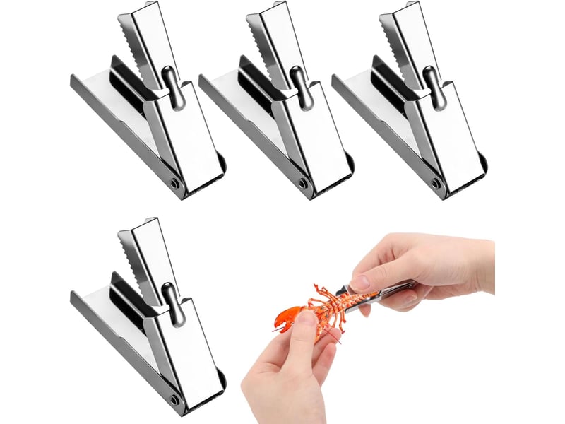  4pcs éplucheur de crevettes, acier inoxydable éplucheur rapide queues crevettes accessoires pratiques pour cuisine restaurant événements plein air CSTY-0010088TY - Conforama A