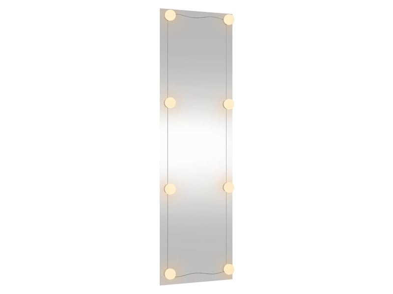  Miroir mural avec lumières led 30x100 cm verre rectangulaire cf62815  - Conforama E