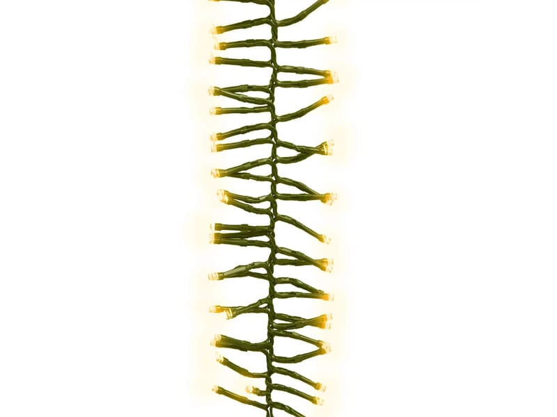  Guirlande lumineuse, éclairage de noël à led groupées 400led blanc chaud pvc cf62412  - Conforama C