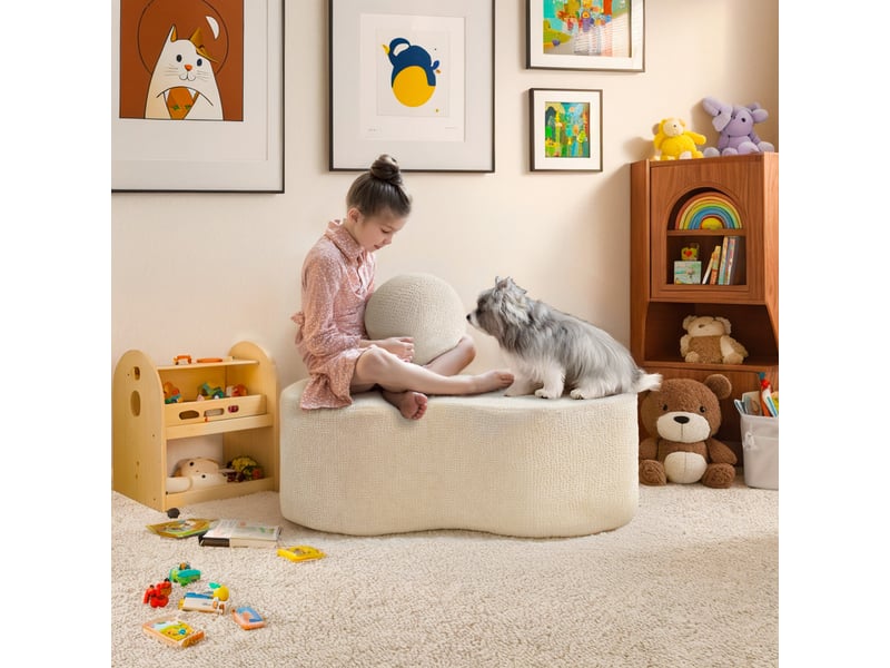  Tabouret moderne vercart gris, hauteur 35 cm, largeur 52 cm, profondeur 110 cm  - Conforama D