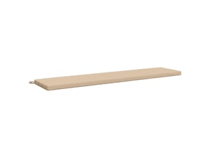 Coussin de banc, coussin d'assise, coussin de canapé soest 100 % polyester crème 180 x 40 x 5 cm cf53236