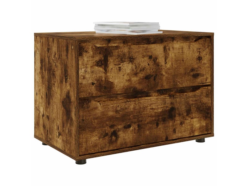  Armoire de rangement, commode de rangement 80 x 48 x 57 cm bois d'ingénierie shl1605  - Conforama C