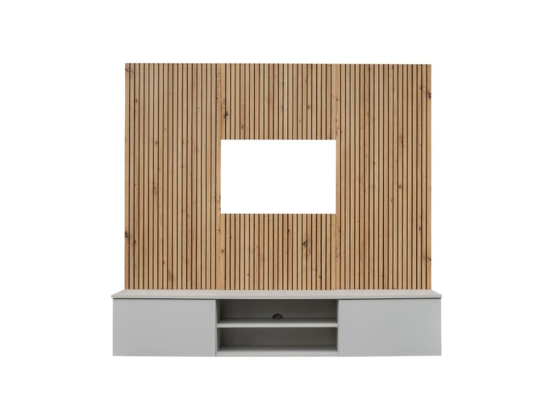 Composition murale ixar – meuble tv + panneaux muraux décoratifs