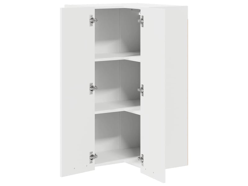 Meuble de rangement cuisine, armoire suspendue blanc 57x57x100cm bois d'ingénierie - Conforama E