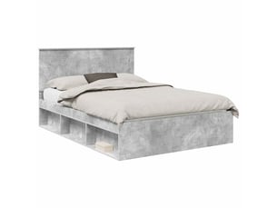 Lit 2 places 150x200 cm coloris gris