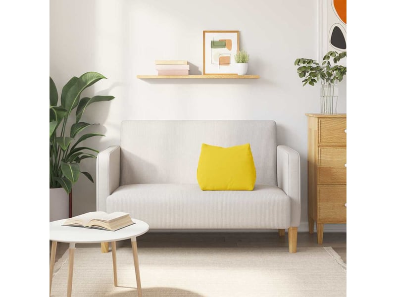  Coussin de dos, coussin de dossier jaune clair 45 x 20 x 35 cm tissu cf54783  - Conforama D