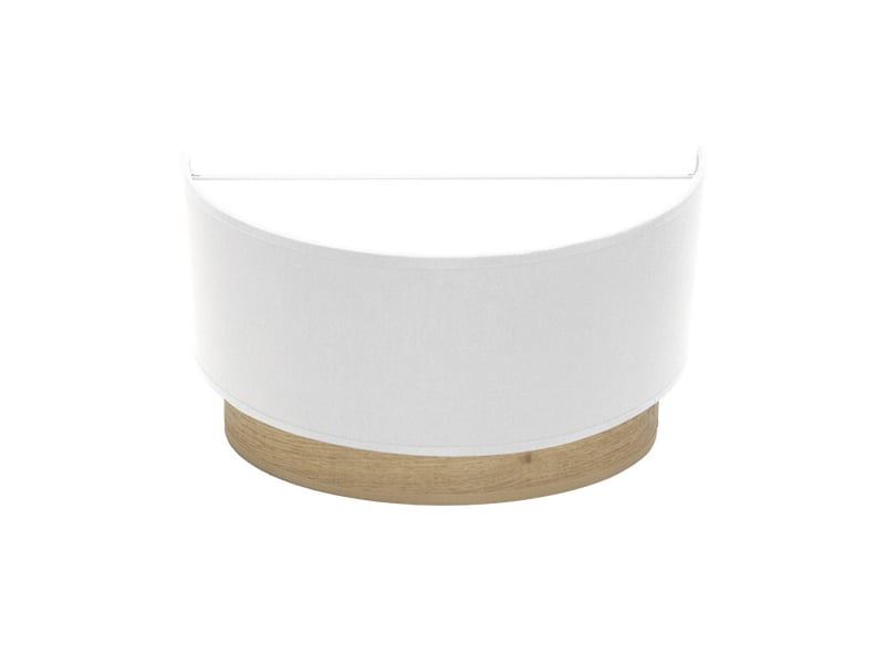Applique murale fabrilamp tatiana blanc bois clair 1 x e27 17x30x15 cm 189161085 - Conforama A
