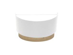 Applique murale fabrilamp tatiana blanc bois clair 1 x e27 17x30x15 cm