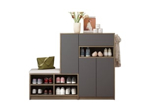 Meuble à chaussures 10 paire(s) <strong></strong> <strong></strong> coloris gris