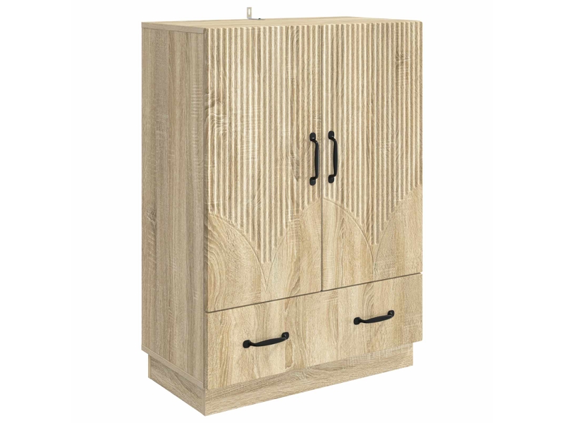  Buffet - bahut - meuble de rangement chêne sonoma 66 x 34,5 x 92 cm bois d'ingénierie  - Conforama A