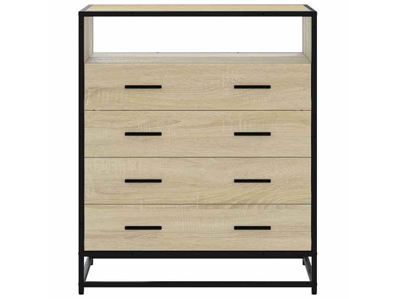  Commode chambre adulte, armoire à tiroirs chêne sonoma 70x41x83,5 cm bois d'ingénierie  - Conforama D