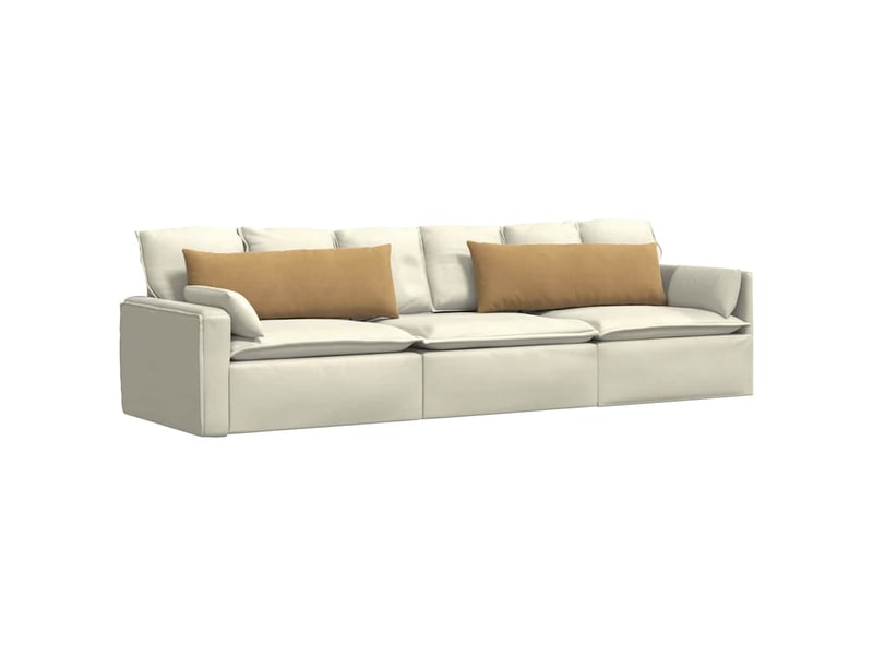  Lot de 2 coussins de canapé, coussins décoratifs marron 120 x 40 cm cf59122  - Conforama C