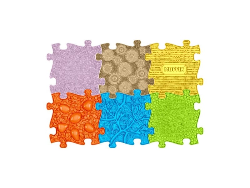  Tapis sensoriel muffik ensemble bébé - 6 pièces MFK-023-01 - Conforama A