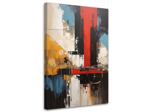 Tableaux, abstraction moderne colorée 30x45