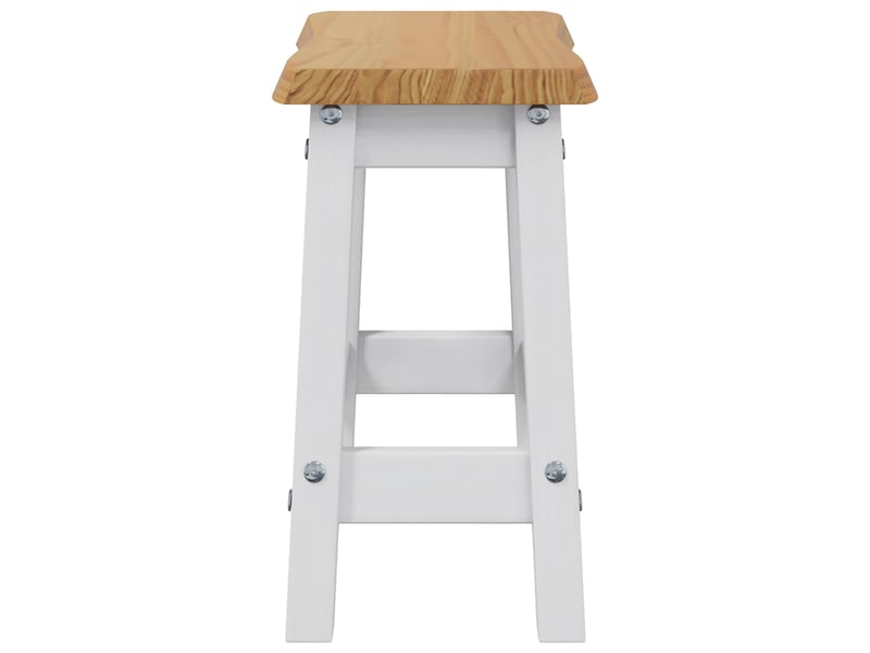  Tabouret de bar, chaise de bar ekai 2 pc blanc 40x29x45,5 cm  - Conforama E