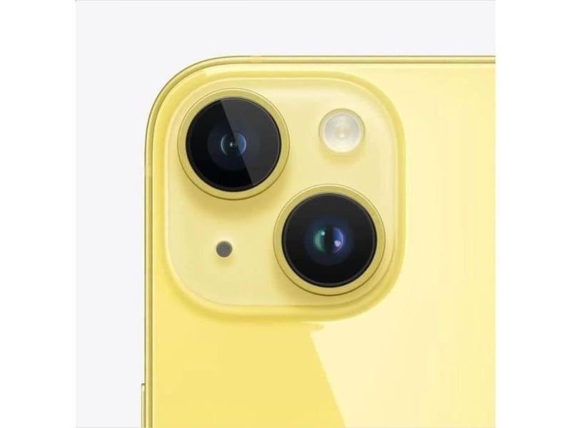  Smartphone iphone 14 128 go jaune reconditionne excellent 2023 double sim  - Conforama C