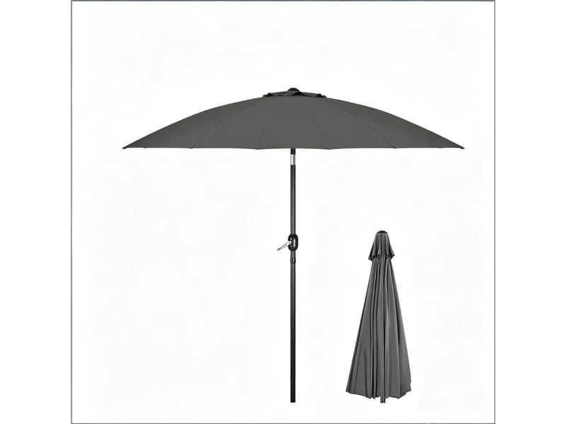  Grand parasol de terrasse inclinable, jardin et piscine, extérieur, sans pied  - Conforama A