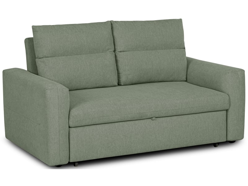 Canape droit convertible vert 2 places - Conforama B