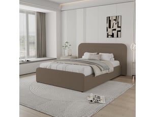 Lit 2 places 140x190 cm <strong>CONCEPT USINE</strong>  <strong></strong> coloris marron