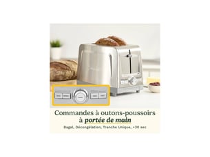 Grille pain 2 fente(s)  CUISINART CUI3030050198188 - Inox