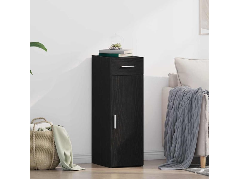  Buffet - bahut - meuble de rangement avec tiroir chêne noir 30 x 42,5 x 93 cm  - Conforama B