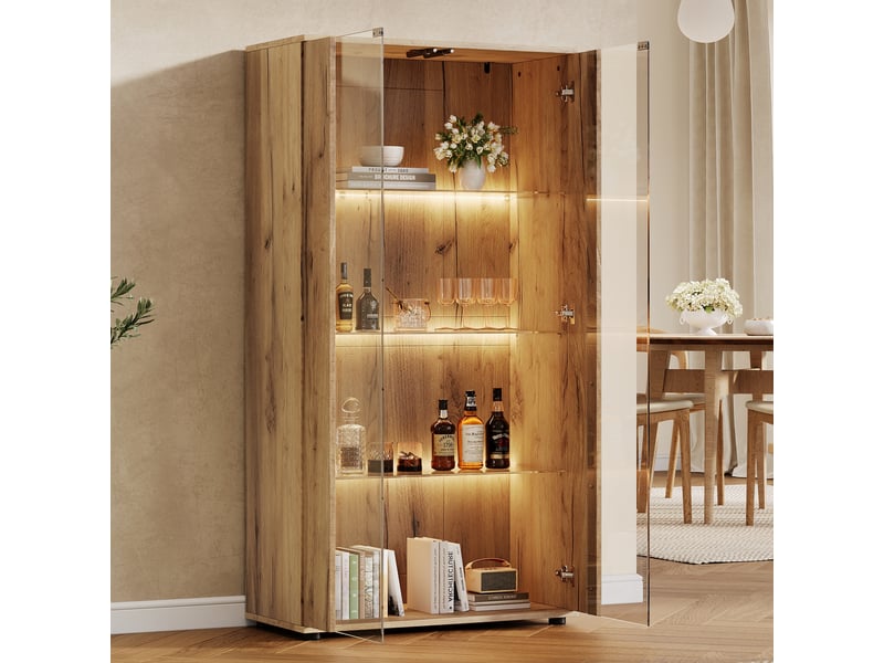  Lit coffre rembourré 140x200 cm en velours beige, tête de lit en forme de fleur, rangement hydraulique, éclairage led et cadre métallique  - Conforama D