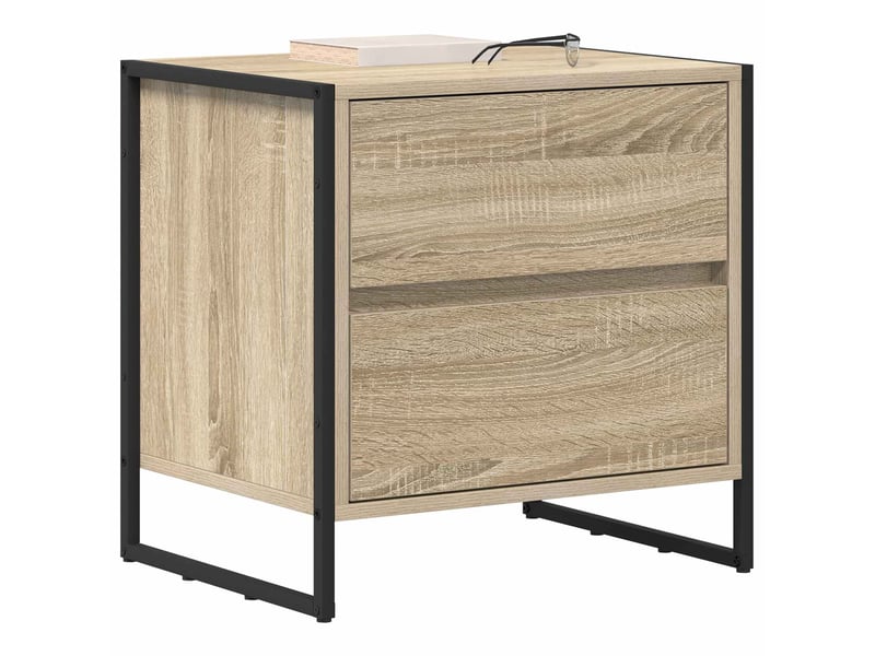 Table de chevet - cabinet de chevet - table de nuit 2 pc sonoma 50 x 39,5 x 50 cm bois d'ingénierie  - Conforama B