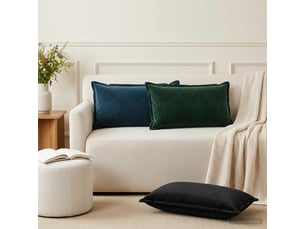 Lot de 2 coussins avec oreiller, coussins décoratifs houten bleu fløjl cf51030