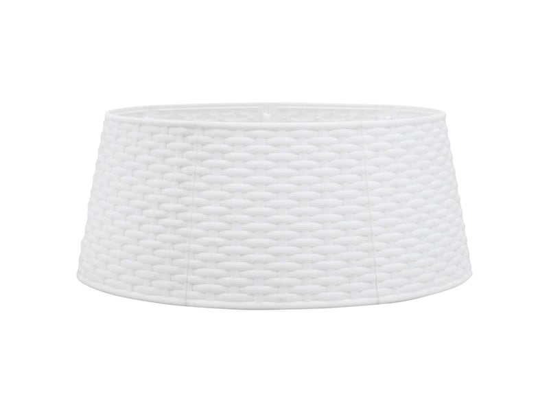  Jupe de sapin de noël blanc ø56x23 cm plastique  - Conforama A