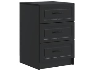 Table de chevet - cabinet de chevet - table de nuit noir 43 x 41 x 63,5 cm bois d'ingénierie