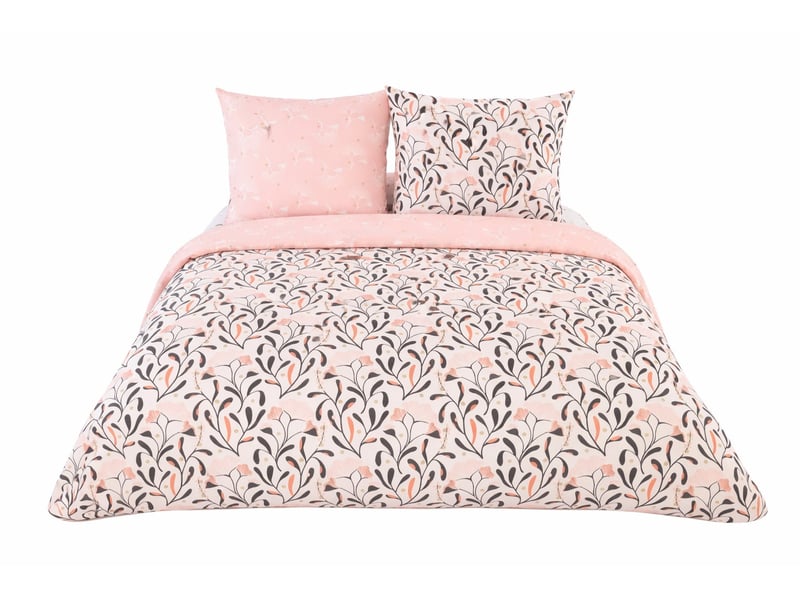 Parure de lit élégance botanique – satin de coton bio 78 filscm² PAR_JOY240 - Conforama B
