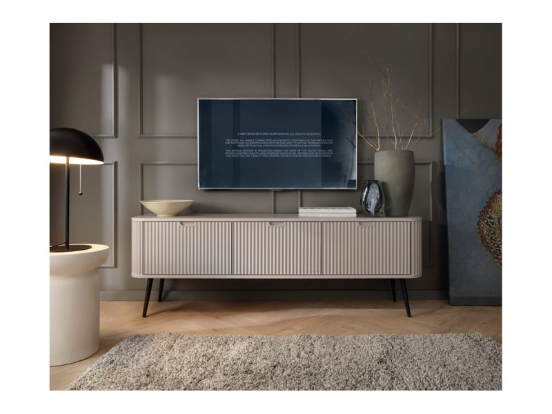 Meuble tv velina 3 portes- beige VELINA - Conforama B