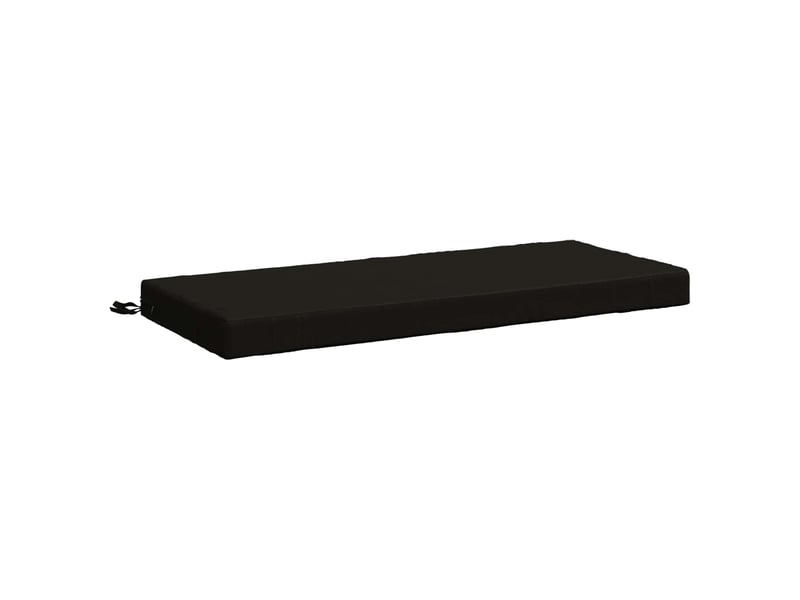  Lot de 2 coussins de banc, coussins d'assise soest 100 % polyester noir cf57326  - Conforama D