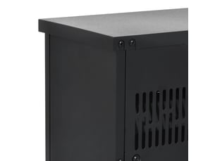 Cheminée électrique à poser effet flamme 1200 w noire homvra