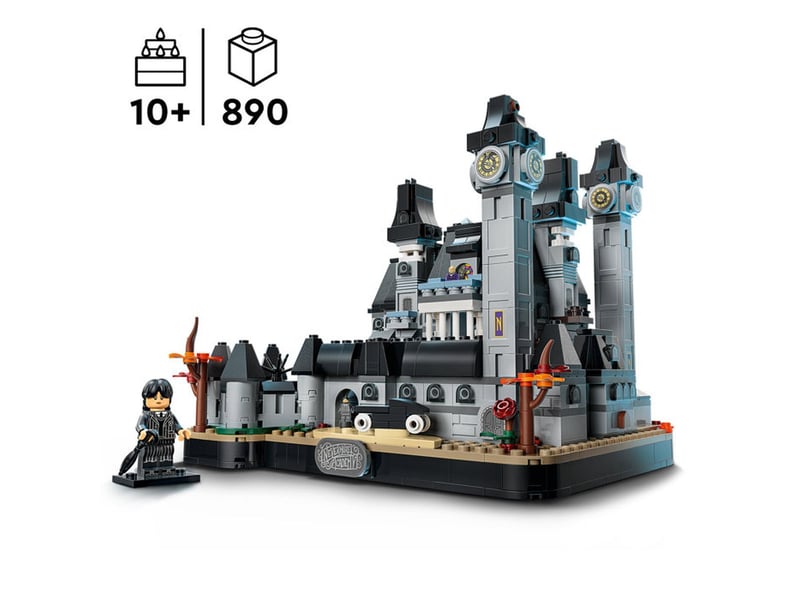  Lego mercredi 76788 nevermore académie gothique set de construction avec micro-figurines 76788 - Conforama B
