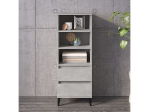 Buffet 2 tiroir(s) <strong></strong> <strong></strong> - 40 cm coloris gris