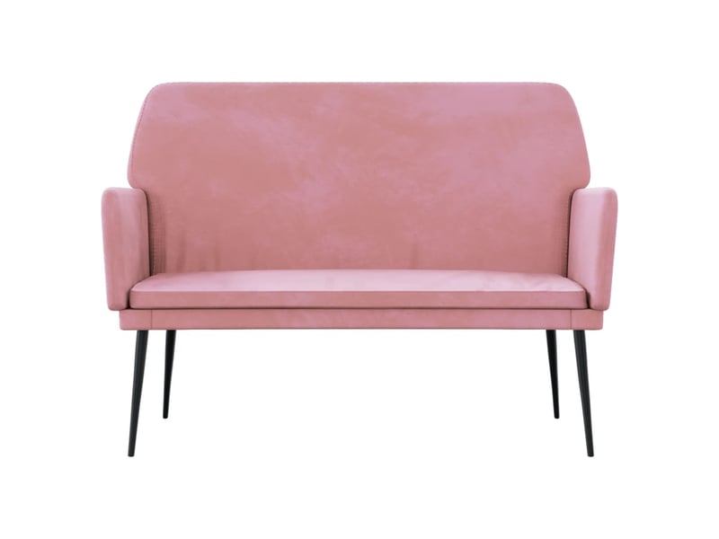  Banc chambre, banc de lit rose 108x79x79 cm velours shl34707  - Conforama C