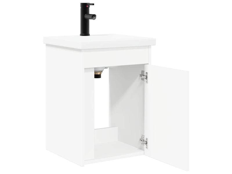  Meuble de salle de bain avec robinet blanc 42x40x74.5 cm  - Conforama D