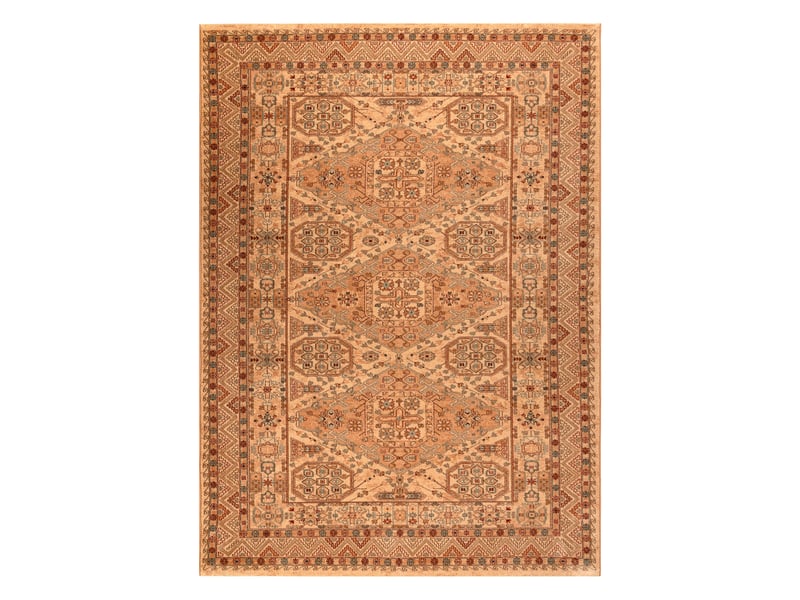  Tapis en laine kashqai 4308 100 oriental, ornement, cadre couleur saumon   bordeaux 160x240 cm  - Conforama B