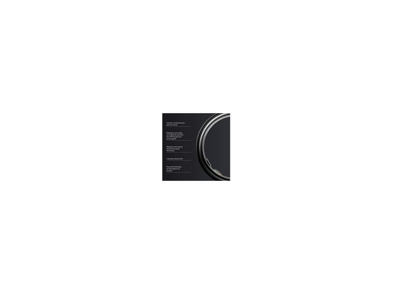  Anneau connecte en titane noir taille 12 pour suivi sommeil et activites sportives 8256772 - Conforama A