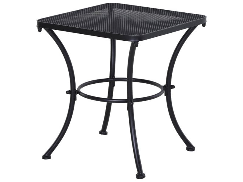 Table d'appoint noire en métal 45x45x50 cm – table basse balconterrassejardin  - Conforama A