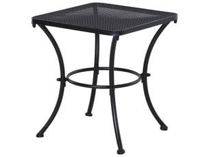 Table d'appoint noire en métal 45x45x50 cm – table basse balconterrassejardin