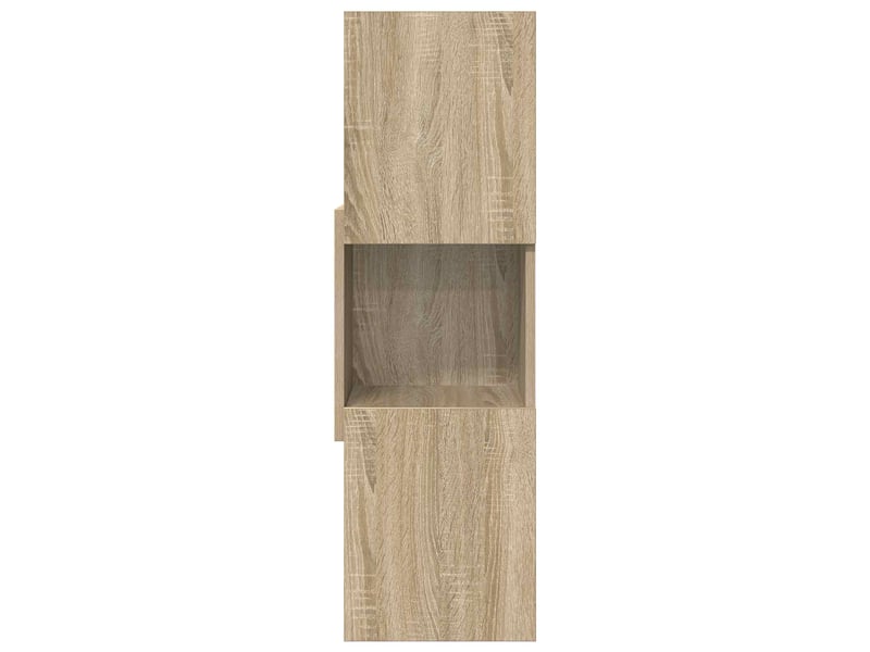  Meuble d'angle, meuble de rangement salon 30,5x30x95cm bois d'ingénierie chêne sonoma  - Conforama E