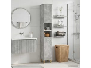 Colonne de salle de bain avec étagère ouverte arnhem gris béton
