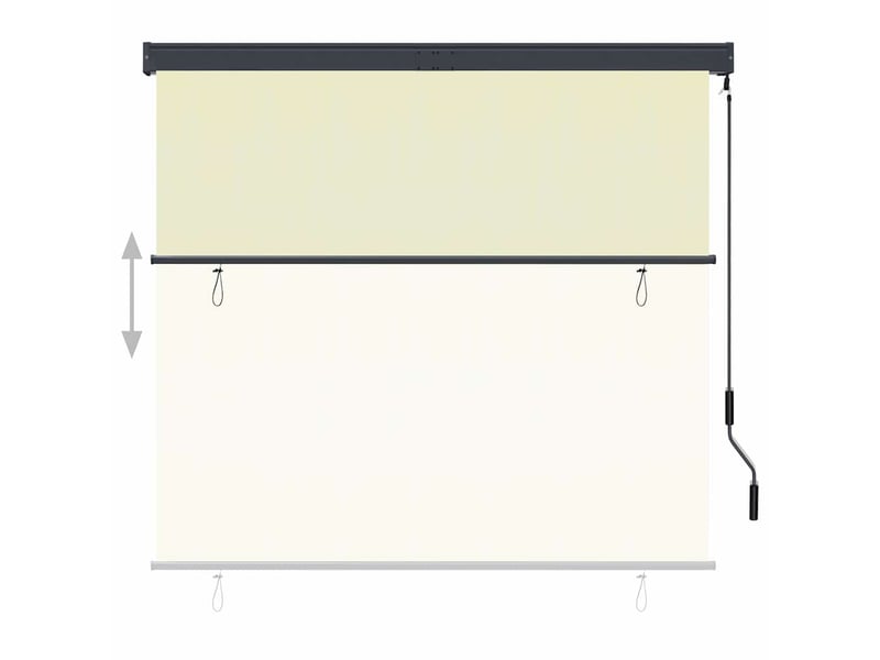  Store enrouleur, store roulant d'extérieur 160x250 cm crème cf47340  - Conforama C